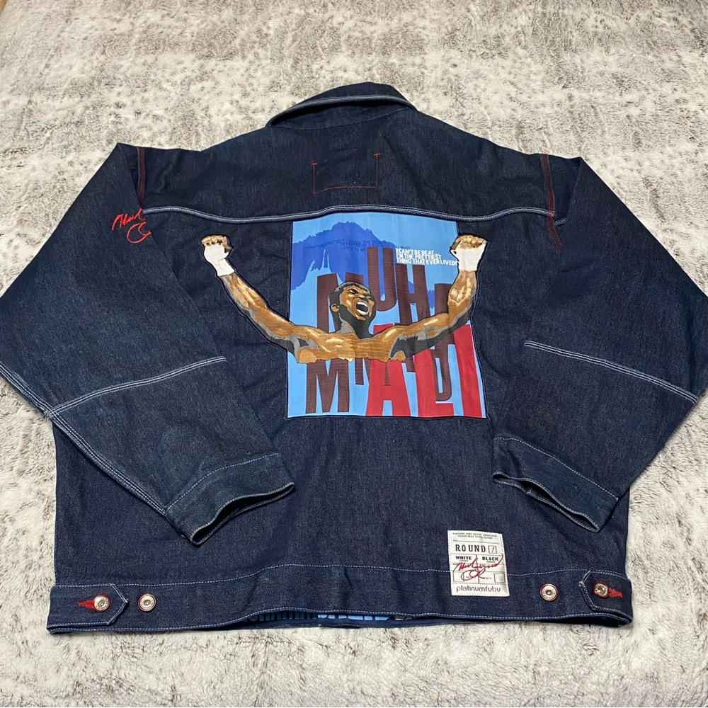 Platinum FUBU Denim Muhammad Ali Jacket